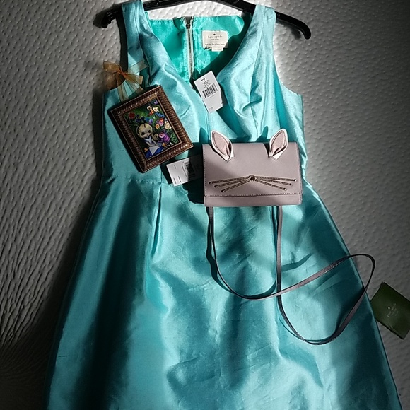 Sold:Kate Spade Susannah Dress, silk blend fit & flare - Picture 7 of 8